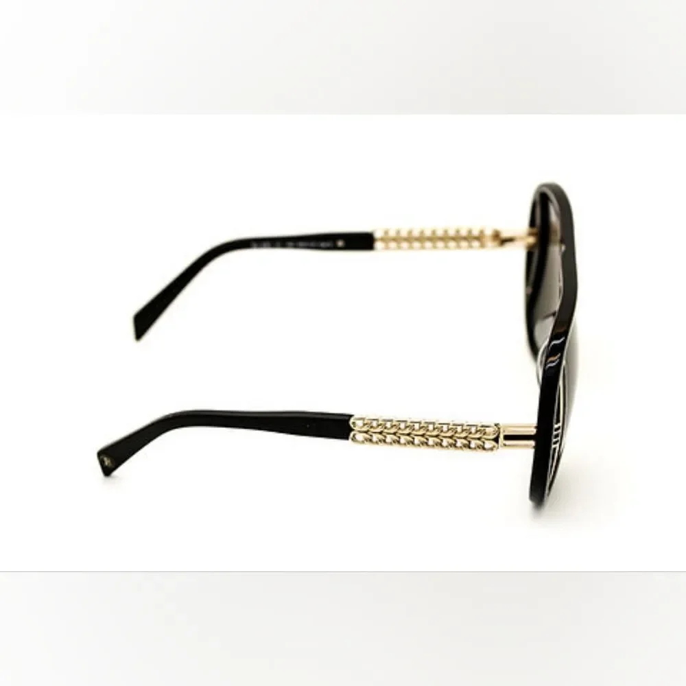Authentic Balmain BL2061 01 Vintage Sunglasses BLK/GLD